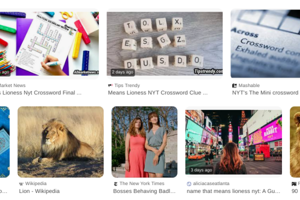 Name That Means Lioness' in NYT Crossword