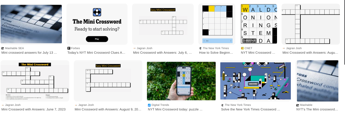 Unlocking the Fun: Your Ultimate Guide to Mini Crossword Answers