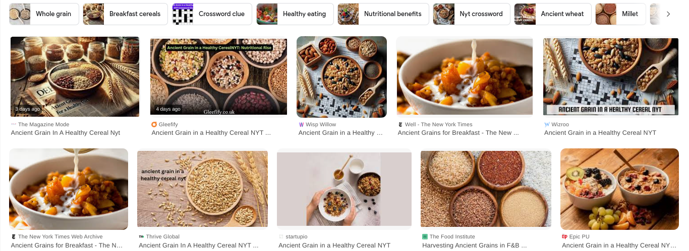 Ancient Grain in a Healthy Cereal: NYT Insight